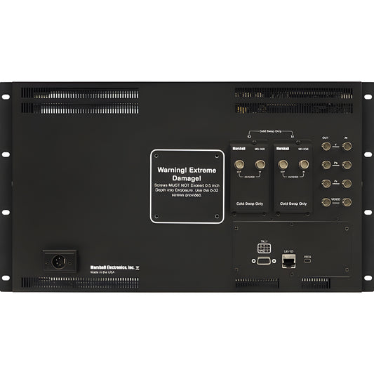 Marshall V-MD173 17" Full Resolution Rack Mount / Standalone Monitor with Modular Inputs -VMD173