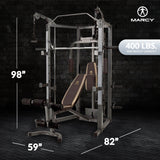 Marcy Combo Smith Heavy-Duty Total Body Strength Home Gym Workout Machine - 71714