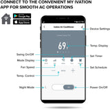 Ivation Smart 8,000 - 13,000 BTU Portable Air Conditioner with Window Exhaust - IVAPACWIFI8K