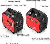 Powersmart Inverter Generator 2700/3500W Gas 4 Stroke Recoil Start New - PS5035