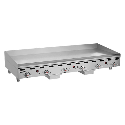 Vulcan MSA72 72" Natural Gas Griddle with Snap Action Thermostatic Control - 162,000 BTU - MSA72 NG