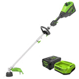 Greenworks 60V 16" Cordless Battery String Trimmer (Attachment Capable) & 10" Polesaw Attachment Combo Kit w/ 4.0 Ah Battery & Charger - 2135202-VK