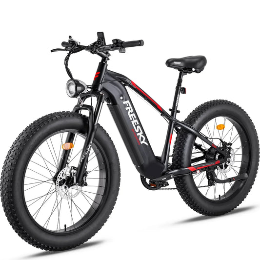 FREESKY Himalay X-5e 750 w Mountain Ebike 4 Fat Tire Electric Fat Tire Mountain eBike - FREES|MOUNT|BLACK|0760