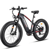 FREESKY Himalay X-5e 750 w Mountain Ebike 4 Fat Tire Electric Fat Tire Mountain eBike - FREES|MOUNT|BLACK|0760