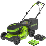 Greenworks 48V (2x24V) 20" Cordless Battery Push Mower w/ (2) 4.0Ah USB Batteries & Charger - 2532602