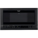 SHARP  1.5 cu. ft. 1100W Black Sharp Over-the-Counter Carousel Microwave Oven - R1210TY-KT