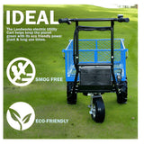 Landworks GUO010 48V Self-Propelled 500 lbs Capacity Electric Utility Wagon New