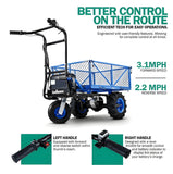 Landworks GUO026 48V Self-Propelled 500 lbs Capacity Electric Utility Wagon with Modular Cargo Bed New