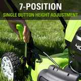 Greenworks 40V 19" Cordless Battery Push Mower w/ 4.0Ah USB Battery & Charger - 2524902