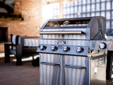 Monument Grills Larger Convertible 4-Burner Natural Gas Grill Stainless Steel Cabinet Style Propane Grills with Conversion Kit(2 Items) - B0BGNQPDY8