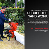 GreatCircleUSA 3-in-1 Wood Chipper - 7HP Engine, 3" Max Branch Capacity - LCE01-FBA
