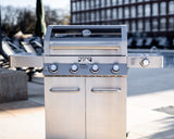 Monument Grills Larger Convertible 4-Burner Natural Gas Grill Stainless Steel Cabinet Style Propane Grills with Conversion Kit(2 Items) - B0BGNQPDY8