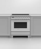 FISHER & PAYKEL OR30SCI6X1 Induction Range, 30", 4 Zones, Self-cleaning - OR30SCI6X1-KT