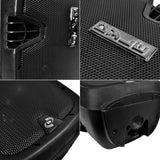 Pyle Active Passive Bluetooth PA Dual Loudspeaker Sound System Kit & Microphones - 84543