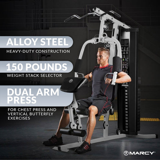 Marcy Dual-Functioning Upper Lower Body Fitness Workout 150-Pound (Open Box) - 166563