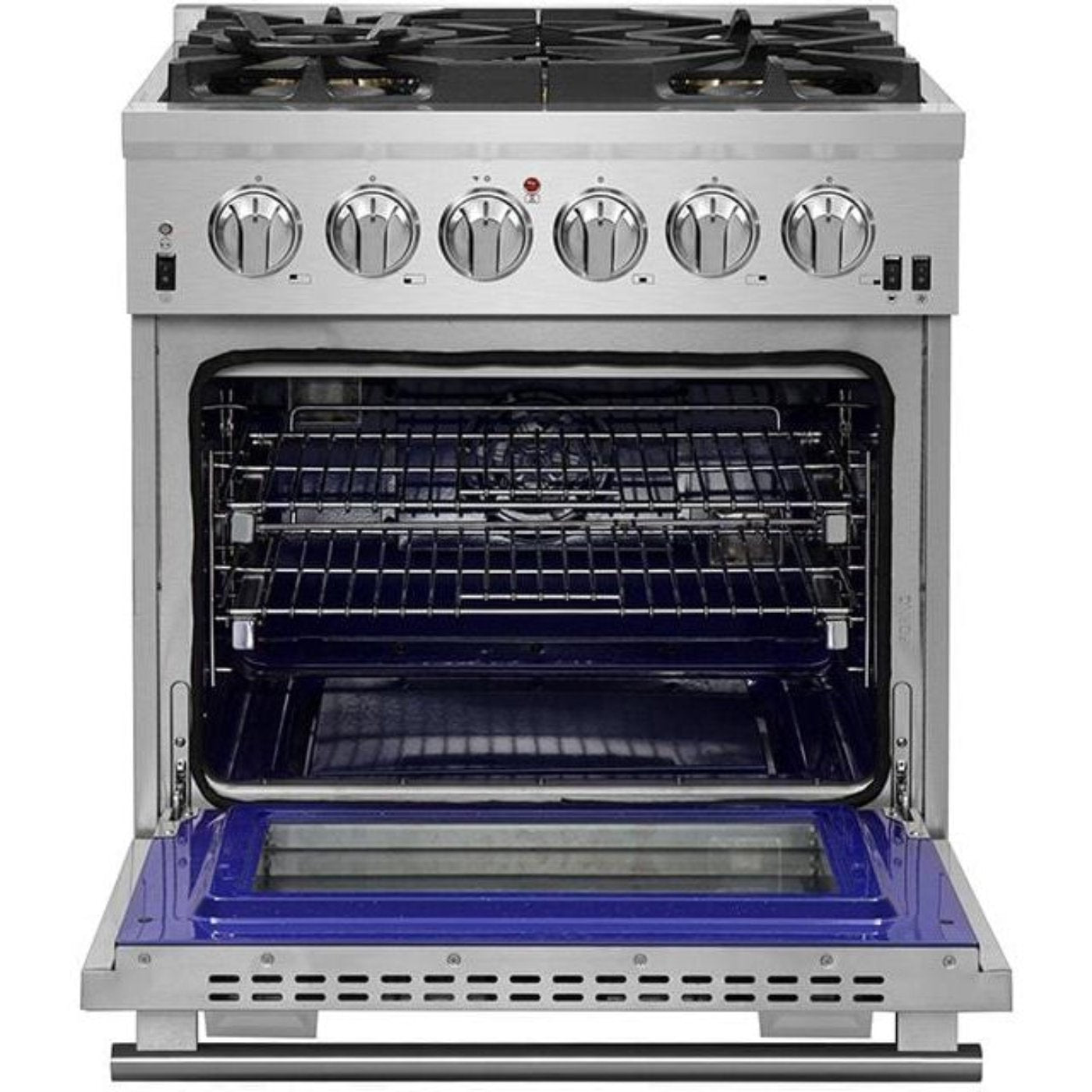 Forno 30″ Pro Series Capriasca Gas Burner / Gas Oven in Stainless Steel 5 Italian Burners, FFSGS6260-30