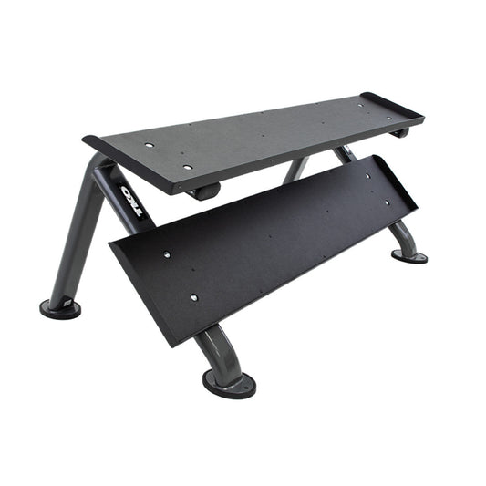 TKO Strength 2-Tier Horizontal Dumbbell Rack - 889HDR