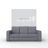 Maxima House European Queen size Vertical Murphy Bed with a Sofa, Invento - IN014W-G