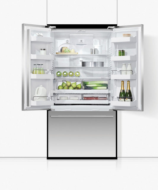 FISHER & PAYKEL RF201ADJSX5 Freestanding French Door Refrigerator Freezer, 36", 20.1 cu ft, Ice - RF201ADJSX5-KT