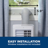 GE APPLIANCES APFD06JASW GE(R) 6,100 BTU Portable Air Conditioner with Dehumidifier and Remote, White - APFD06JASW-KT