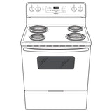 HOTPOINT 30" Free-Standing Standard Clean Electric Range - RBS360DMBB-KT