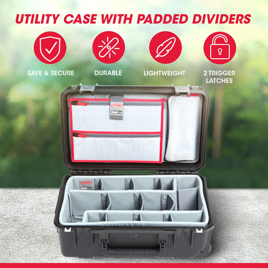 SKB Cases iSeries Case w/Think Tank Designed Dividers and Lid Organizer - 93175