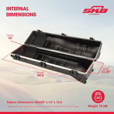SKB Cases Deluxe ATA Hard Plastic Storage Wheeled Cart Golf Bag Travel Case - 93193