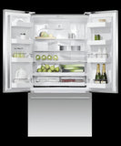 FISHER & PAYKEL RF201ADJSX5 Freestanding French Door Refrigerator Freezer, 36", 20.1 cu ft, Ice - RF201ADJSX5-KT