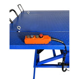 iDEAL Elec-Hydra Motorcycle Lift Bench w/Integrated Motor & Retractable Ramp - M-2200IEH-XR