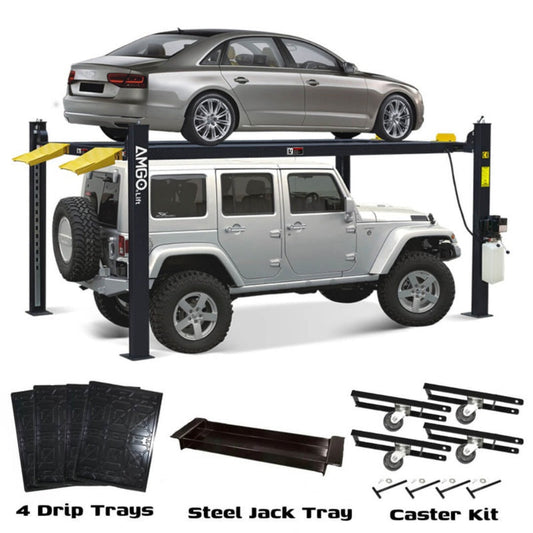 AMGO 408-HP-DX (Combo) 8,000 lbs 4 Post Parking Lift - 408-HP-DX