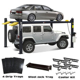 AMGO 408-HP-DX (Combo) 8,000 lbs 4 Post Parking Lift - 408-HP-DX