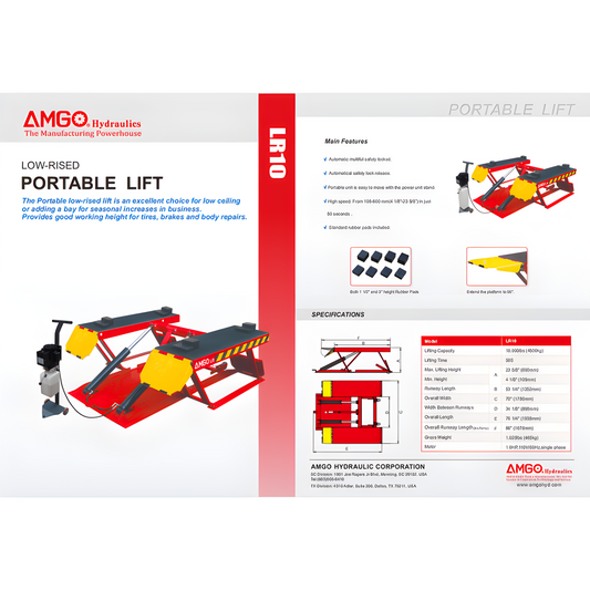 AMGO LR10 Low Rise Lift - LR10