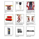 AMGO XL-9F 9,000 lb Flush Mount Scissor Lift - XL-9F