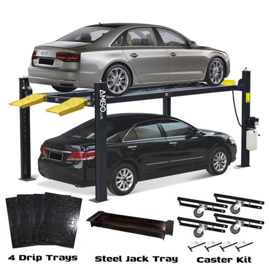 AMGO 407-P-DX (Combo) 7,000 lbs 4 Post Parking Lift - 407-P-DX