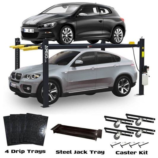 AMGO 408-P-DX (Combo) 8,000 lbs 4 Post Parking Lift - 408-P-DX