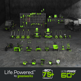 Greenworks 60V 20" Cordless Battery Single-Stage Snow Blower w/ 5.0Ah Battery & Charger - 2608702