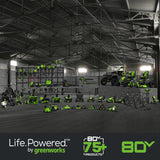 Greenworks 80V 3000-PSI 2.0 GPM Electric Pressure Washer w/ (2) 4.0Ah Batteries & Dual Port Charger - 5124702
