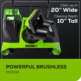 Greenworks 60V 20" Cordless Battery Single-Stage Snow Blower w/ 5.0Ah Battery & Charger - 2608702