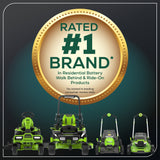 Greenworks 60V 54" MaximusZ Zero Turn Riding Mower with (2) 20.0 Ah, (2) 8.0 Ah & (2) 4.0 Ah Batteries and 1.5kW Charger - 7422302