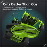 Greenworks 60V 42” Electric CrossoverZ Zero Turn Mower with (4) 8 Ah Batteries and (2) Dual Port Turbo Chargers - 7420502