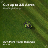 Greenworks 60V 54" MaximusZ Zero Turn Riding Mower with (2) 20.0 Ah, (2) 8.0 Ah & (2) 4.0 Ah Batteries and 1.5kW Charger - 7422302