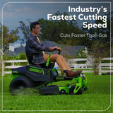 Greenworks 60V 42” Electric CrossoverZ Zero Turn Mower with (6) 8 Ah Batteries and (3) Dual Port Turbo Chargers - 7409302