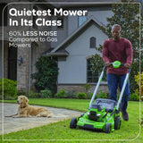 Greenworks 60V 21" Cordless Battery Dual Blade Self-Propelled Mower w/ (1) 8Ah battery and 6A Charger - 2546402