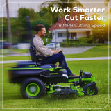 Greenworks 60V 54" MaximusZ Zero Turn Riding Mower with (2) 20.0 Ah, (2) 8.0 Ah & (2) 4.0 Ah Batteries and 1.5kW Charger - 7422302