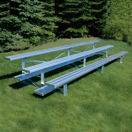 Bleacher 3 Row 15' Outdoor Standard Aluminum Bleacher - BLCH-3