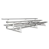 Bleacher - 21 ft. (3 Row - Double Foot Plank) - Tip & Roll - BLDP-321TRG