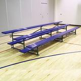 Bleacher - 21 ft. (3 Row - Double Foot Plank) - Tip & Roll - BLDP-321TRG