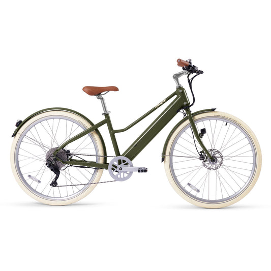Bluejay Premiere Lite - Olive Green Electric Bike - BKLT24-SMAGR