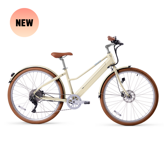 Bluejay Bikes NEW! Bluejay Premiere Lite - Sunkissed Ivory Electric Bike - BKLT24-SMIVR