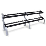 TROY Pro-Style Dumbbell Set with Saddle Rack - COMMPAC-RUFDR100